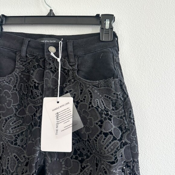 The Noli Shop - Celeste High Rise Jean - Black - Picture 6 of 7